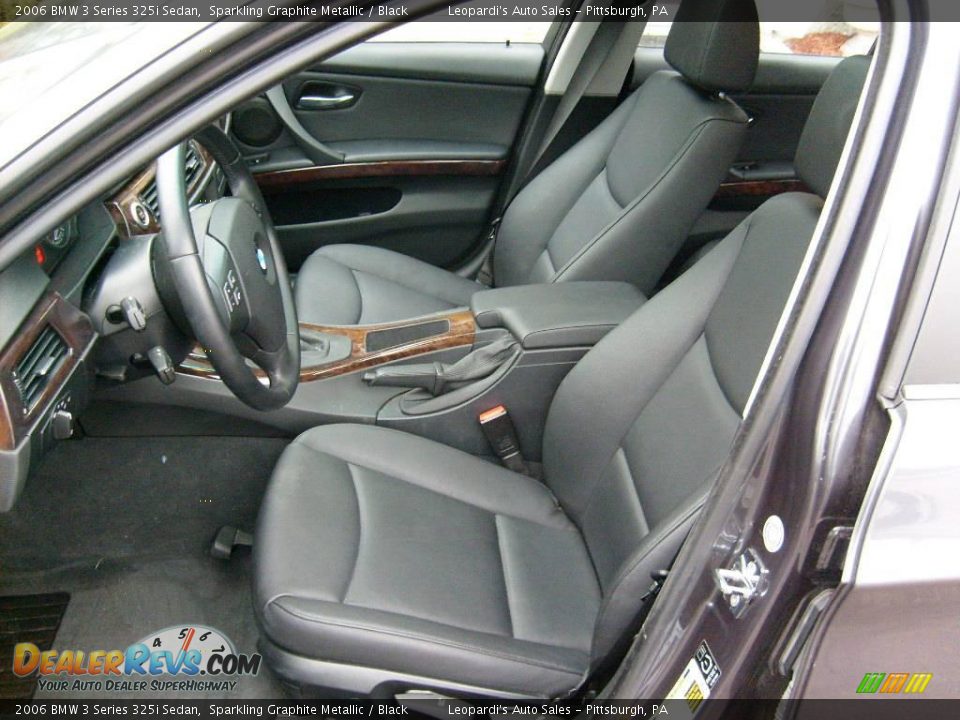 2006 BMW 3 Series 325i Sedan Sparkling Graphite Metallic / Black Photo #8