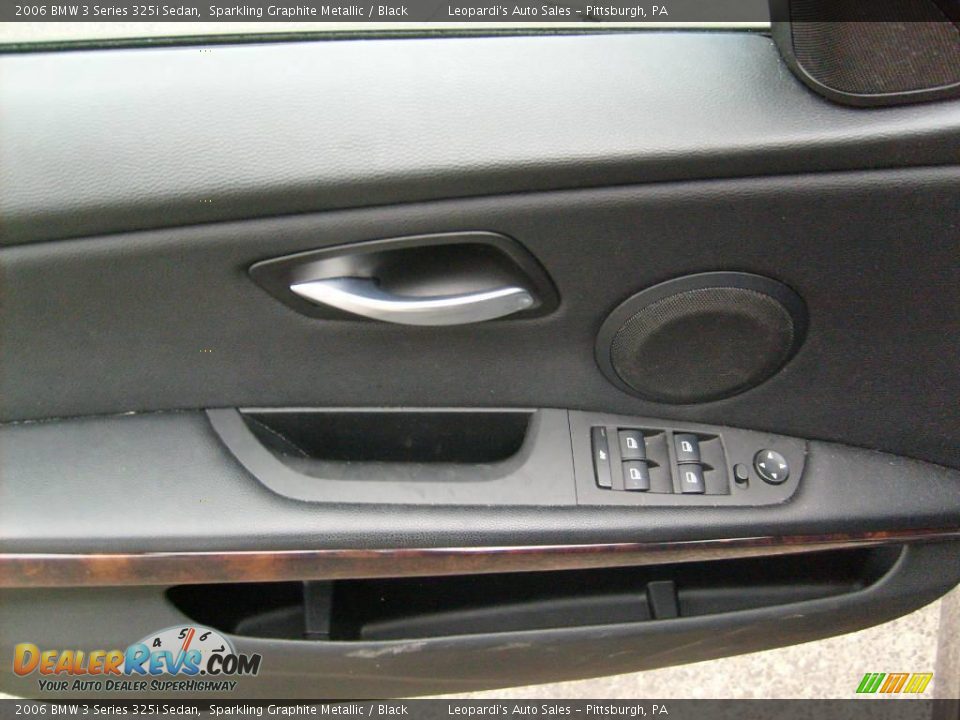 2006 BMW 3 Series 325i Sedan Sparkling Graphite Metallic / Black Photo #10