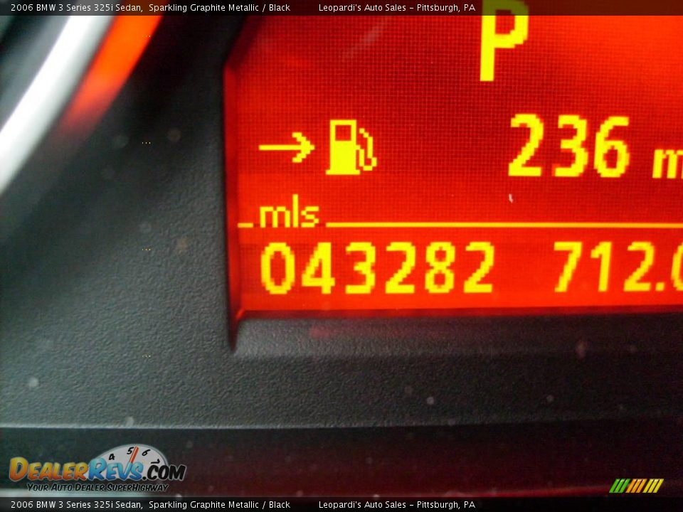 2006 BMW 3 Series 325i Sedan Sparkling Graphite Metallic / Black Photo #15