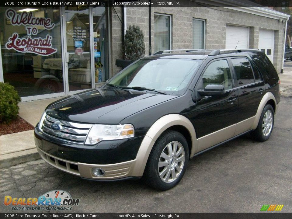 2008 Ford Taurus X Eddie Bauer AWD Black / Camel Photo #1
