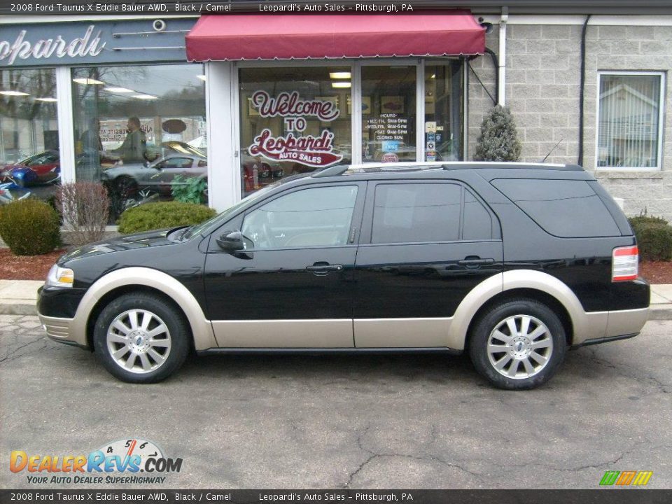 2008 Ford Taurus X Eddie Bauer AWD Black / Camel Photo #2