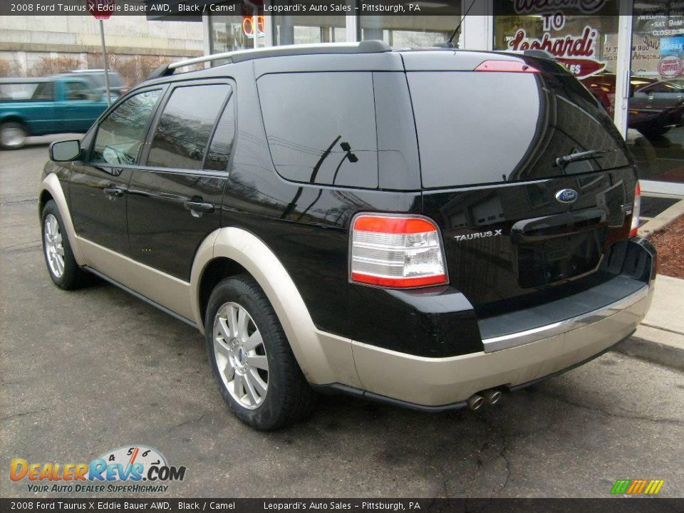 2008 Ford Taurus X Eddie Bauer AWD Black / Camel Photo #3