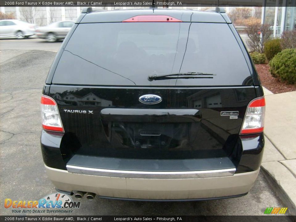 2008 Ford Taurus X Eddie Bauer AWD Black / Camel Photo #4