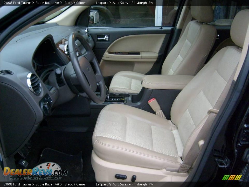 2008 Ford Taurus X Eddie Bauer AWD Black / Camel Photo #8