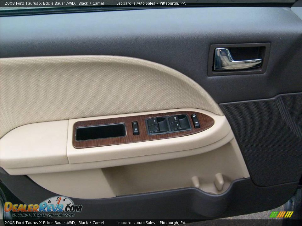 2008 Ford Taurus X Eddie Bauer AWD Black / Camel Photo #10