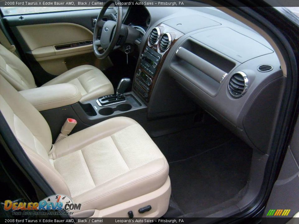 2008 Ford Taurus X Eddie Bauer AWD Black / Camel Photo #12