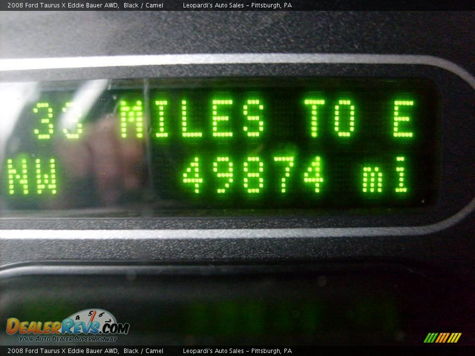 2008 Ford Taurus X Eddie Bauer AWD Black / Camel Photo #15