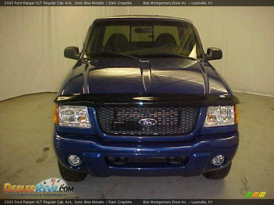 2003 Ford Ranger XLT Regular Cab 4x4 Sonic Blue Metallic / Dark Graphite Photo #2