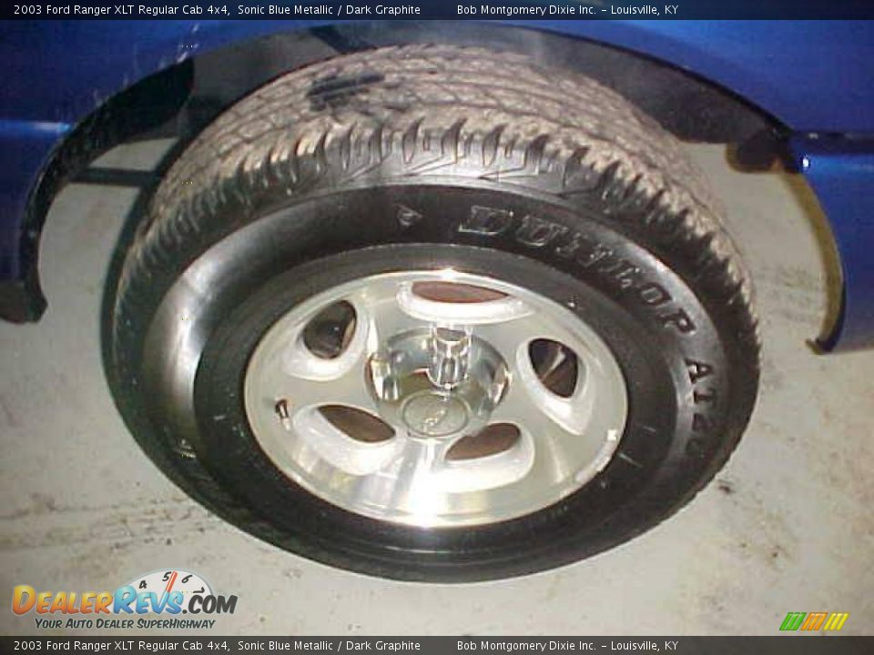 2003 Ford Ranger XLT Regular Cab 4x4 Sonic Blue Metallic / Dark Graphite Photo #4