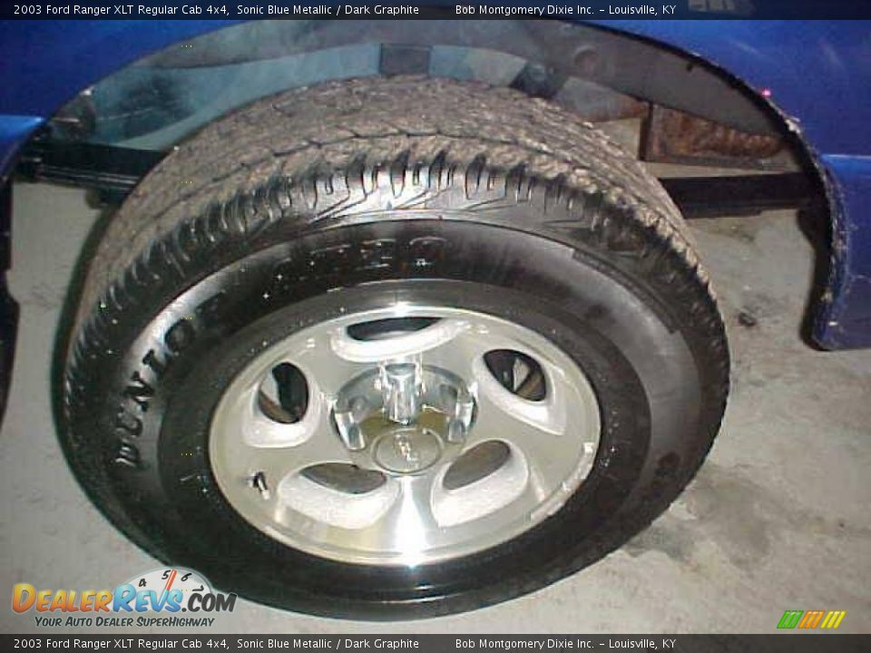 2003 Ford Ranger XLT Regular Cab 4x4 Sonic Blue Metallic / Dark Graphite Photo #5