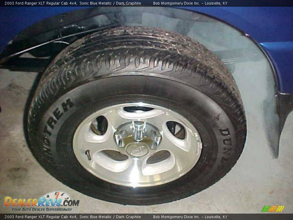 2003 Ford Ranger XLT Regular Cab 4x4 Sonic Blue Metallic / Dark Graphite Photo #6