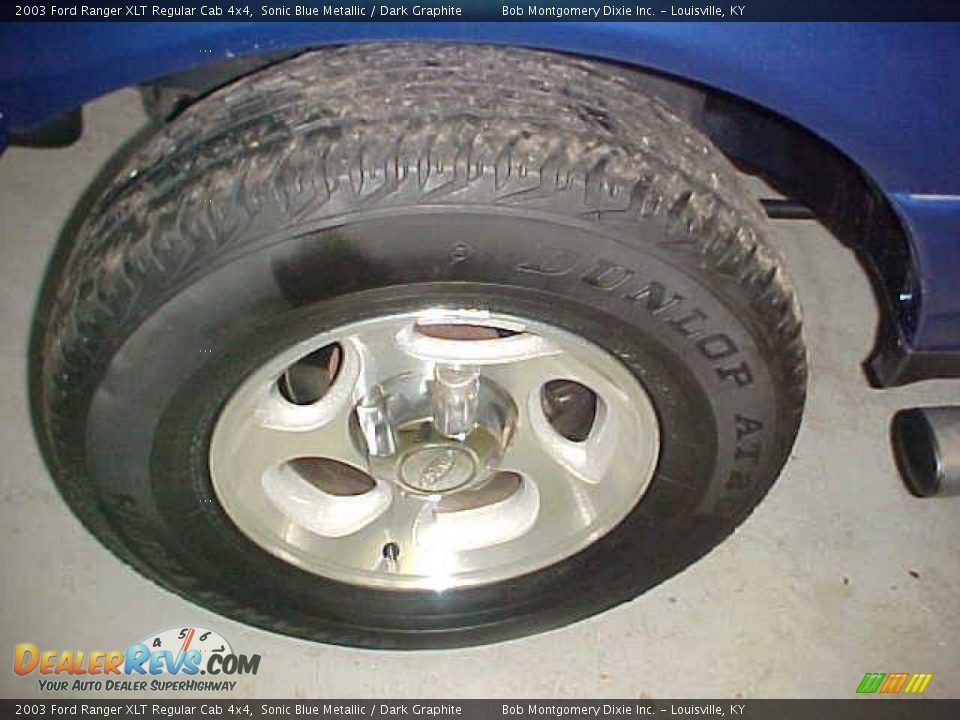 2003 Ford Ranger XLT Regular Cab 4x4 Sonic Blue Metallic / Dark Graphite Photo #7