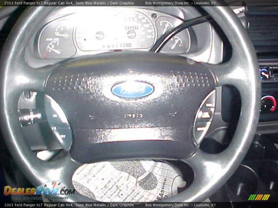 2003 Ford Ranger XLT Regular Cab 4x4 Sonic Blue Metallic / Dark Graphite Photo #10