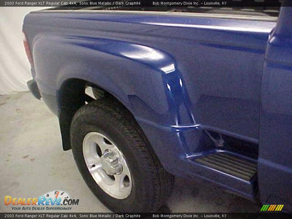 2003 Ford Ranger XLT Regular Cab 4x4 Sonic Blue Metallic / Dark Graphite Photo #14