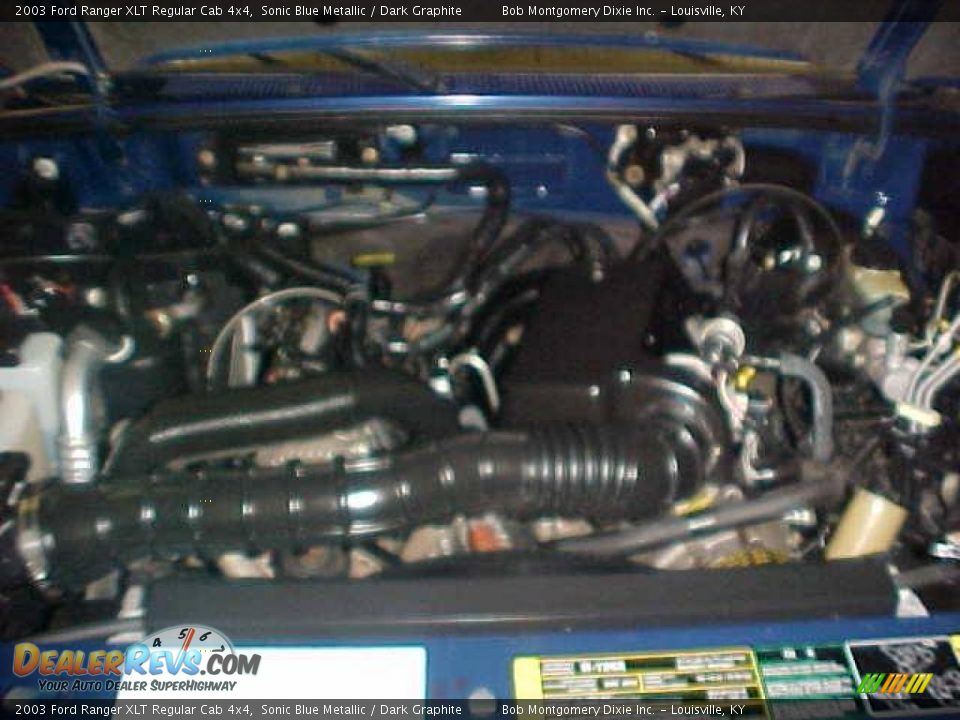 2003 Ford Ranger XLT Regular Cab 4x4 Sonic Blue Metallic / Dark Graphite Photo #20