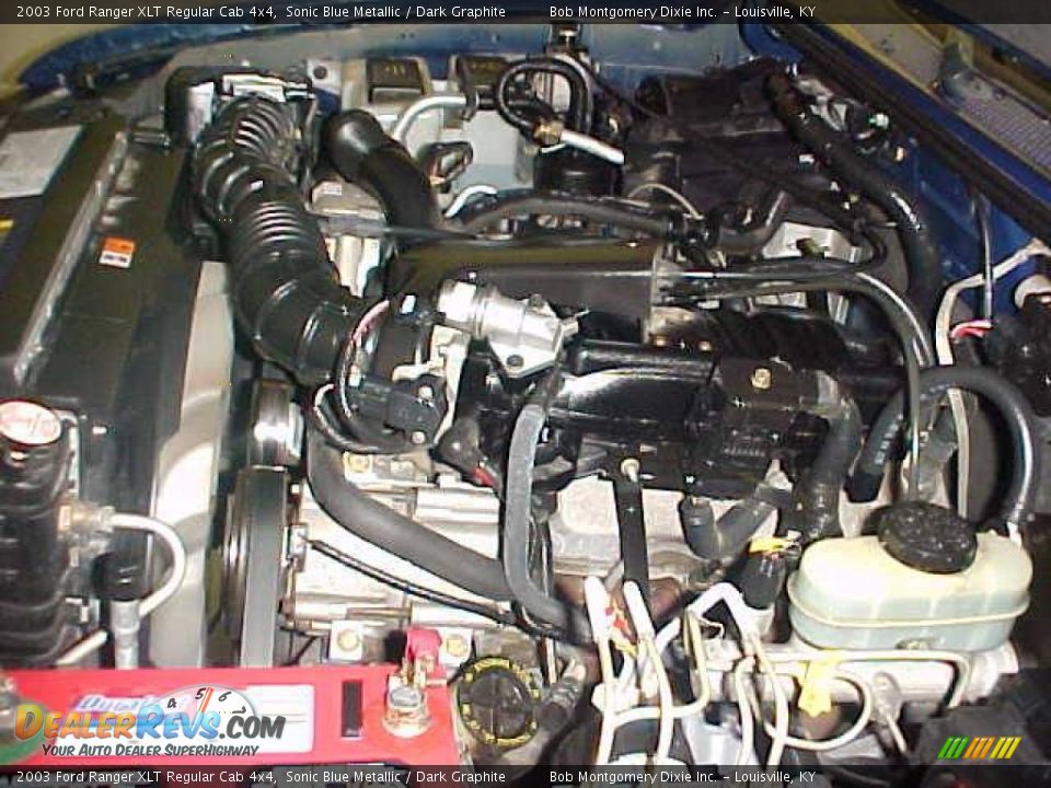 2003 Ford Ranger XLT Regular Cab 4x4 Sonic Blue Metallic / Dark Graphite Photo #21