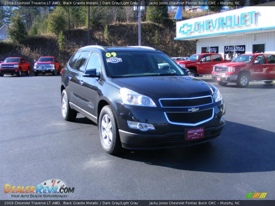 2009 Chevrolet Traverse LT AWD Black Granite Metallic / Dark Gray/Light Gray Photo #1