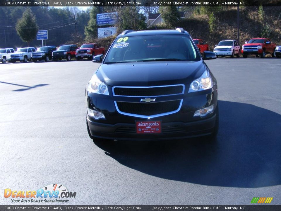 2009 Chevrolet Traverse LT AWD Black Granite Metallic / Dark Gray/Light Gray Photo #12