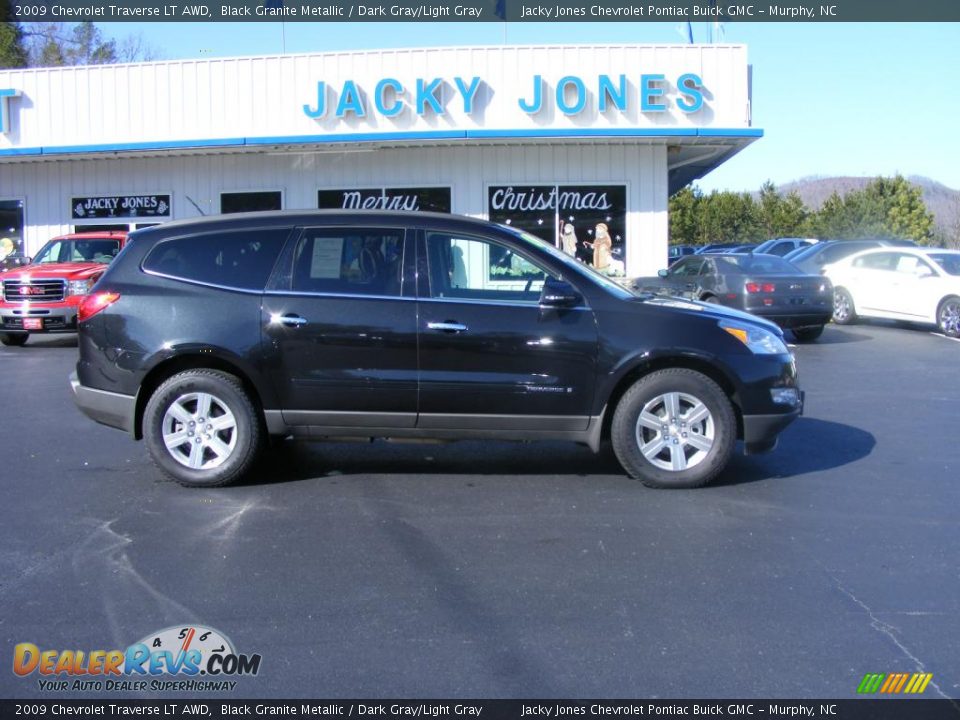 2009 Chevrolet Traverse LT AWD Black Granite Metallic / Dark Gray/Light Gray Photo #25