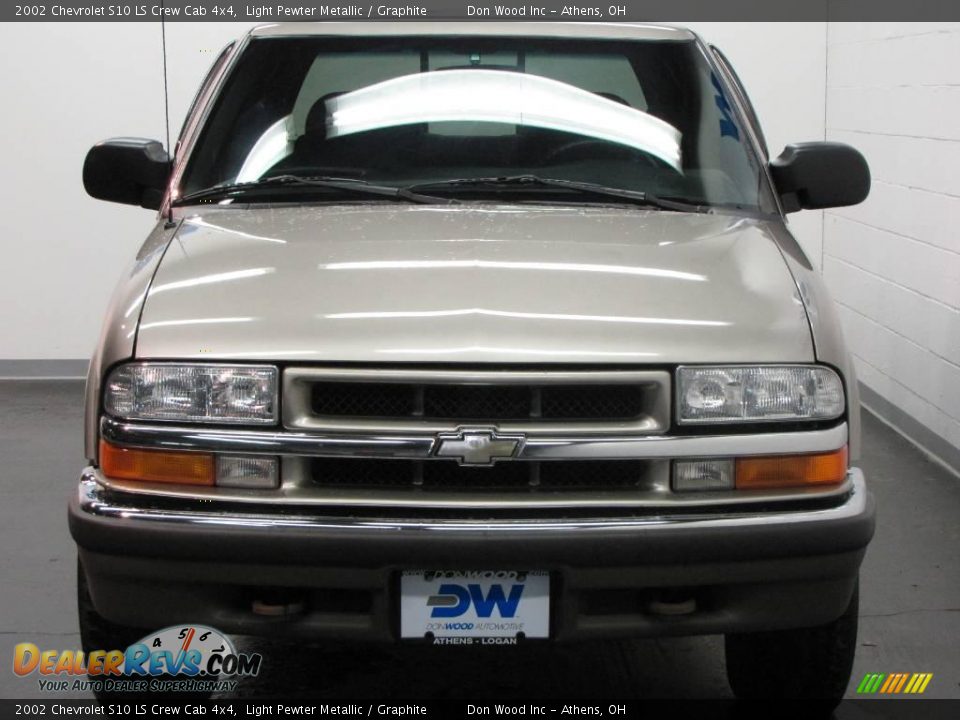 2002 Chevrolet S10 LS Crew Cab 4x4 Light Pewter Metallic / Graphite Photo #7