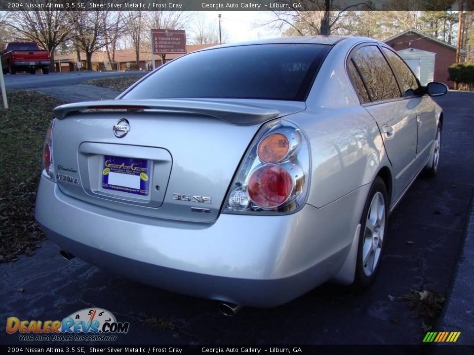 2004 Nissan Altima 3.5 SE Sheer Silver Metallic / Frost Gray Photo #4