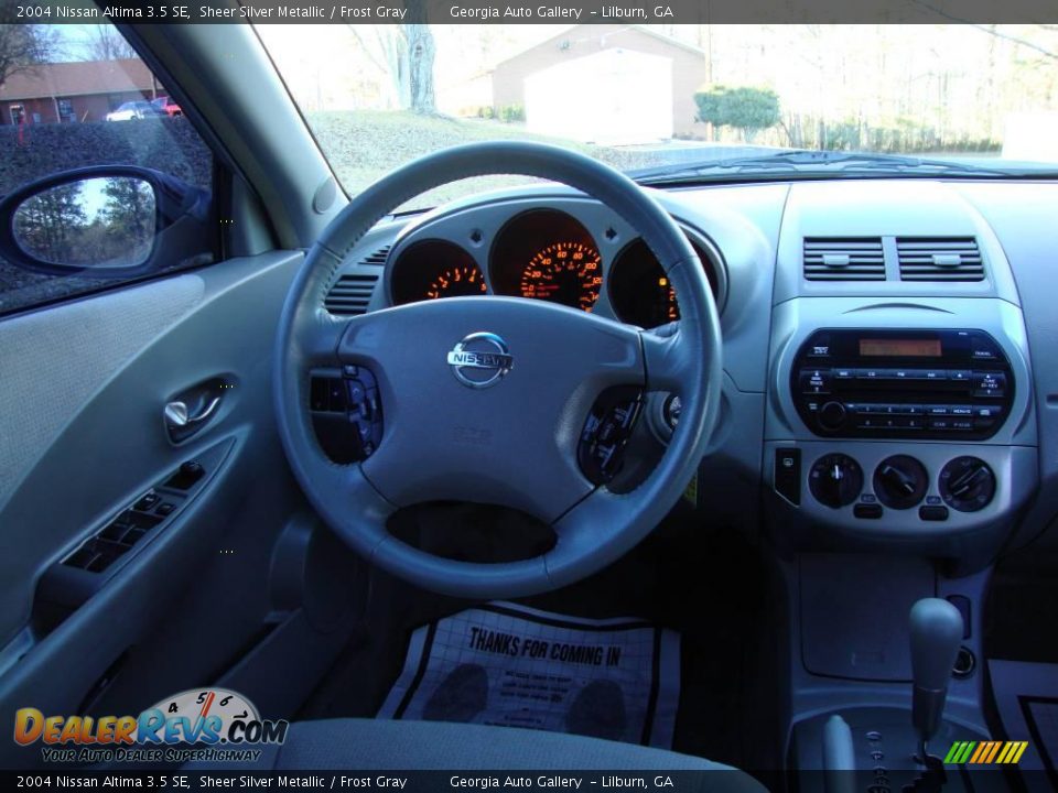 2004 Nissan Altima 3.5 SE Sheer Silver Metallic / Frost Gray Photo #21