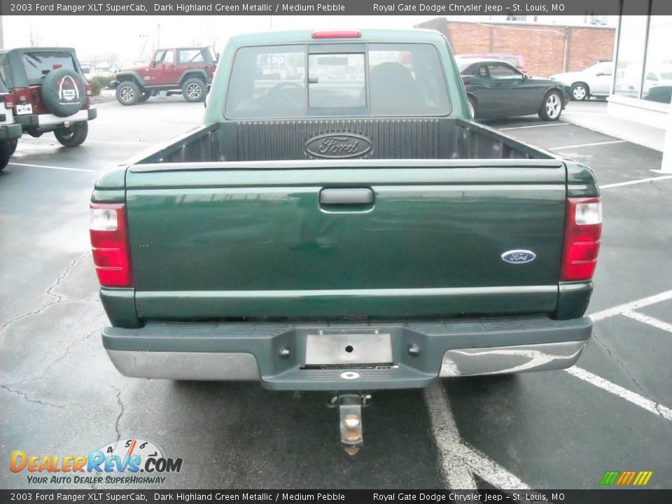 2003 Ford Ranger XLT SuperCab Dark Highland Green Metallic / Medium Pebble Photo #6