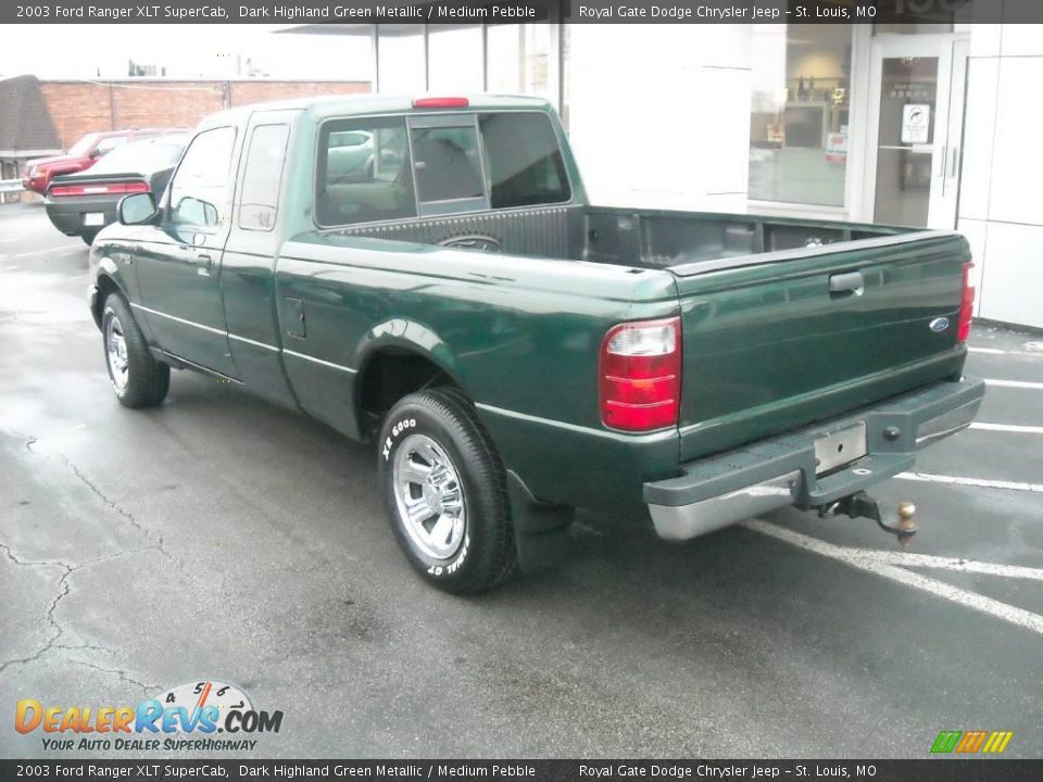 2003 Ford Ranger XLT SuperCab Dark Highland Green Metallic / Medium Pebble Photo #7