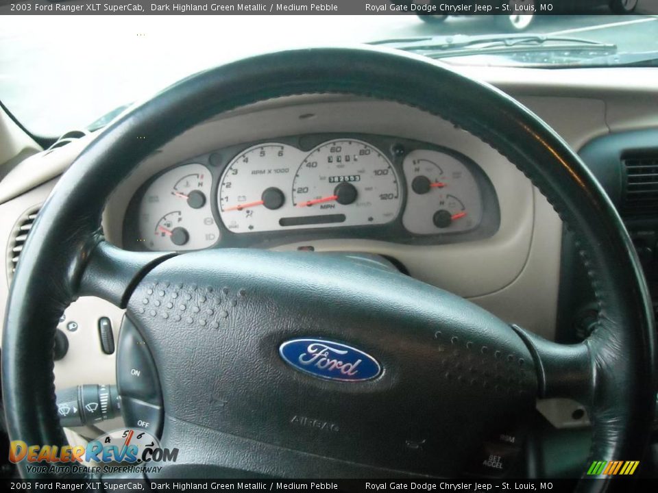 2003 Ford Ranger XLT SuperCab Dark Highland Green Metallic / Medium Pebble Photo #13