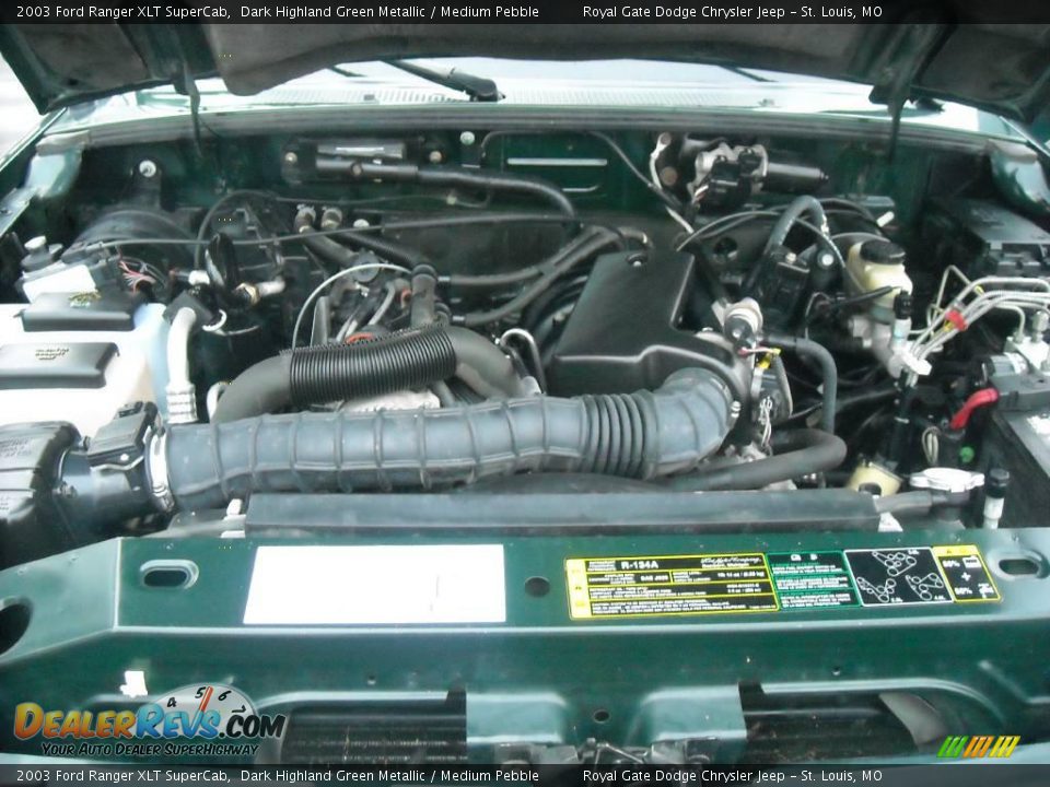2003 Ford Ranger XLT SuperCab Dark Highland Green Metallic / Medium Pebble Photo #16
