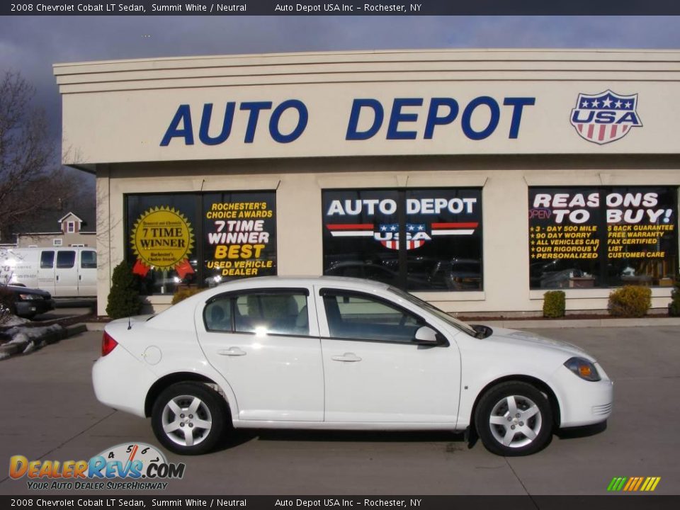 2008 Chevrolet Cobalt LT Sedan Summit White / Neutral Photo #1