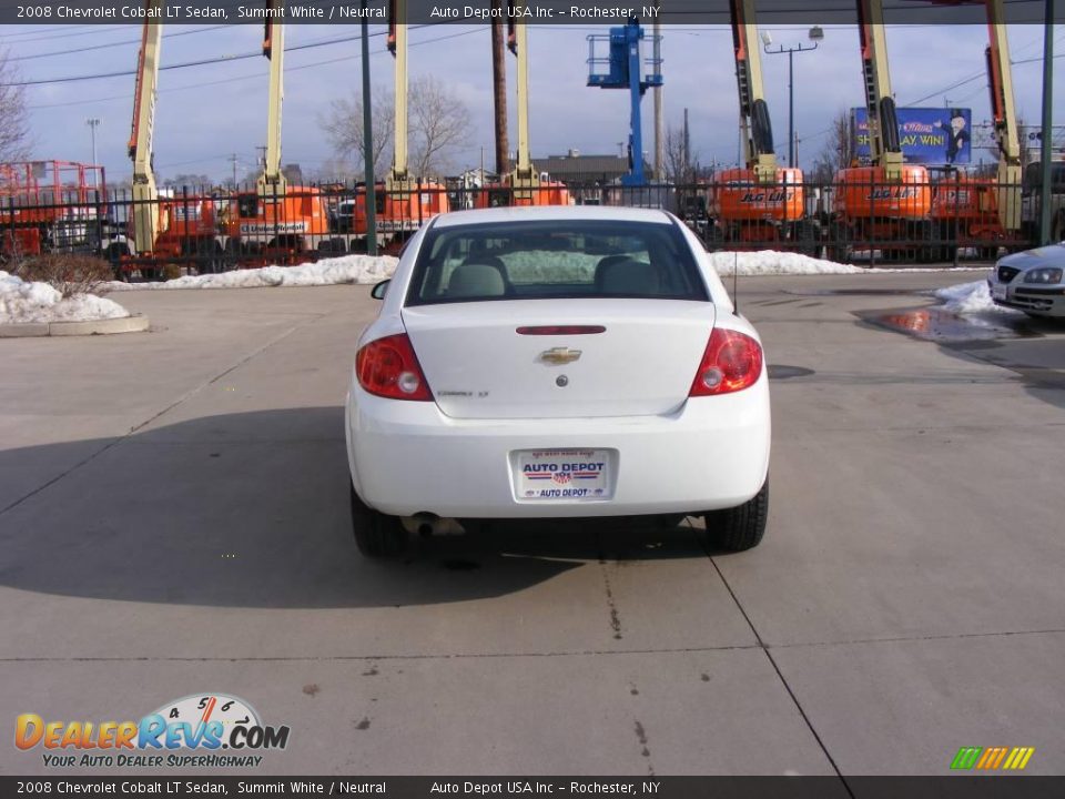 2008 Chevrolet Cobalt LT Sedan Summit White / Neutral Photo #7