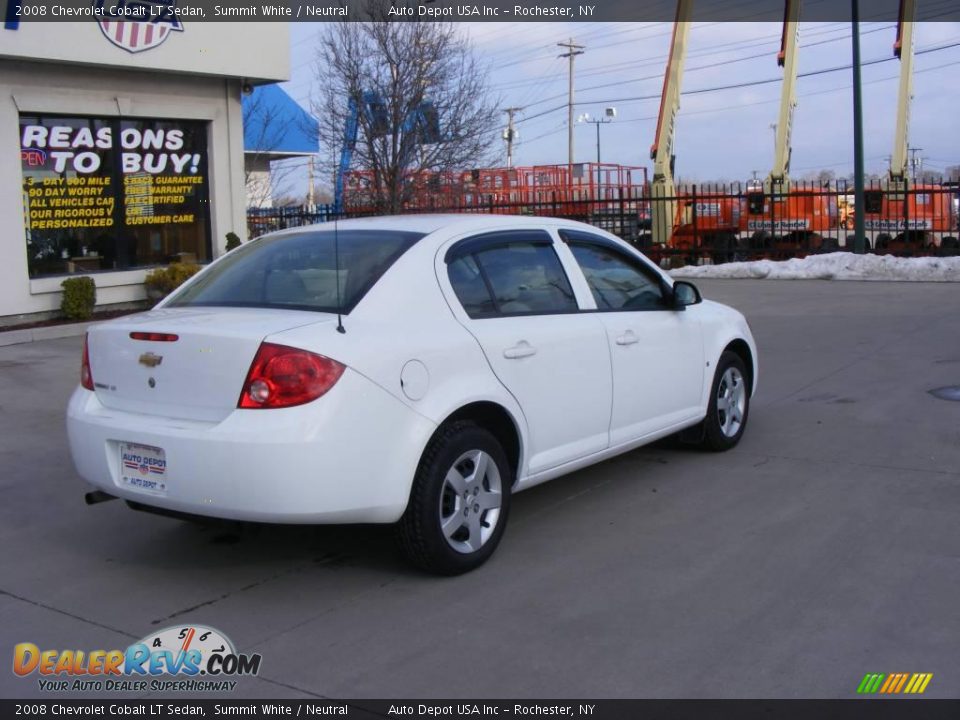 2008 Chevrolet Cobalt LT Sedan Summit White / Neutral Photo #8