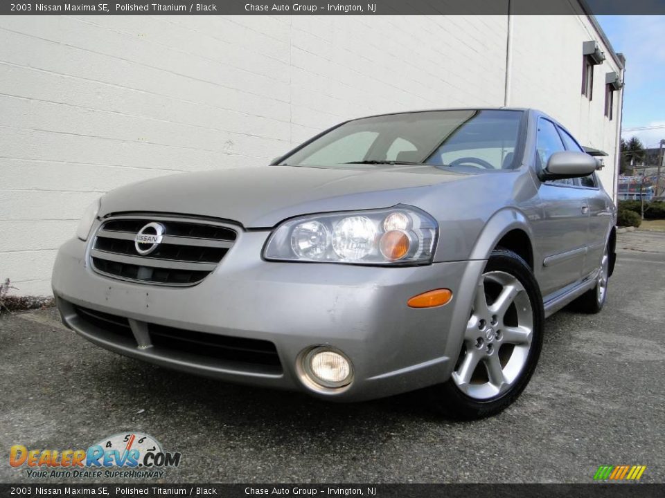 2003 Nissan Maxima SE Polished Titanium / Black Photo #1