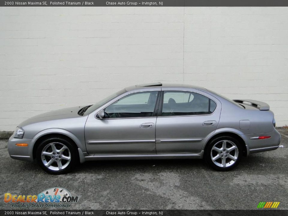 2003 Nissan Maxima SE Polished Titanium / Black Photo #2