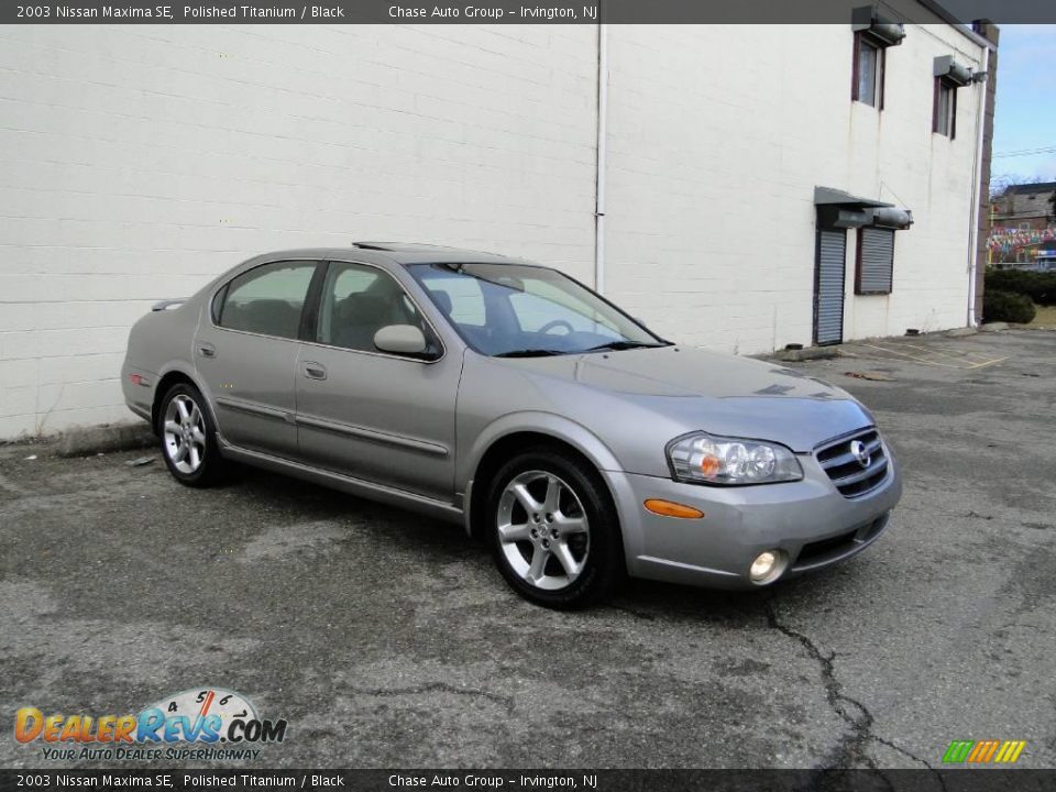 2003 Nissan Maxima SE Polished Titanium / Black Photo #4