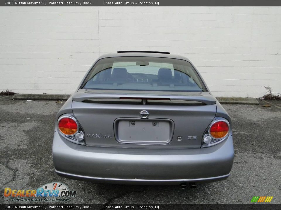 2003 Nissan Maxima SE Polished Titanium / Black Photo #6