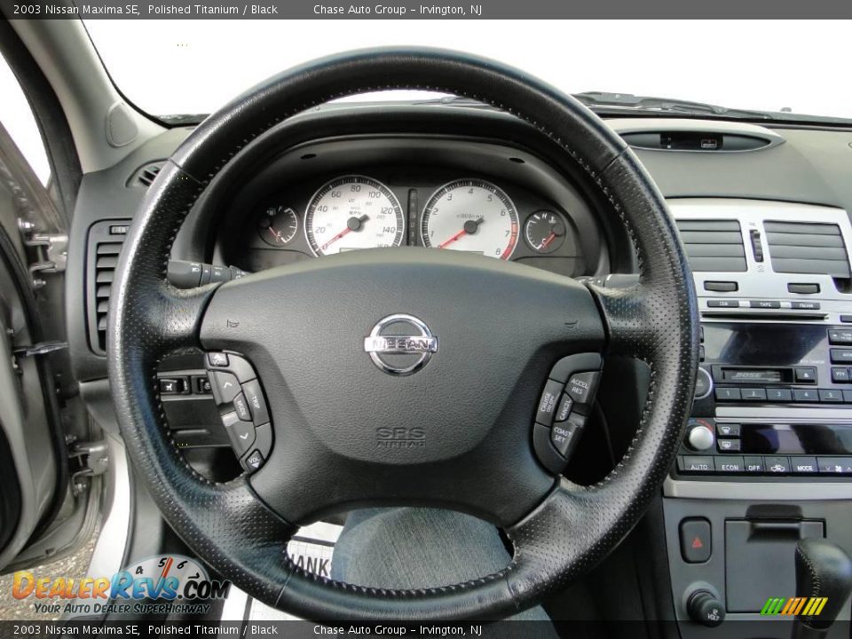 2003 Nissan Maxima SE Polished Titanium / Black Photo #25