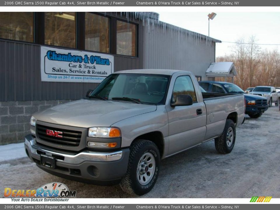 2006 GMC Sierra 1500 Regular Cab 4x4 Silver Birch Metallic / Pewter Photo #1