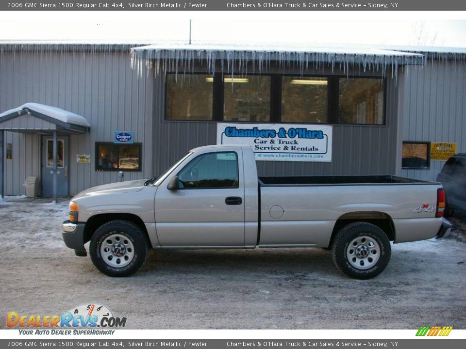 2006 GMC Sierra 1500 Regular Cab 4x4 Silver Birch Metallic / Pewter Photo #2