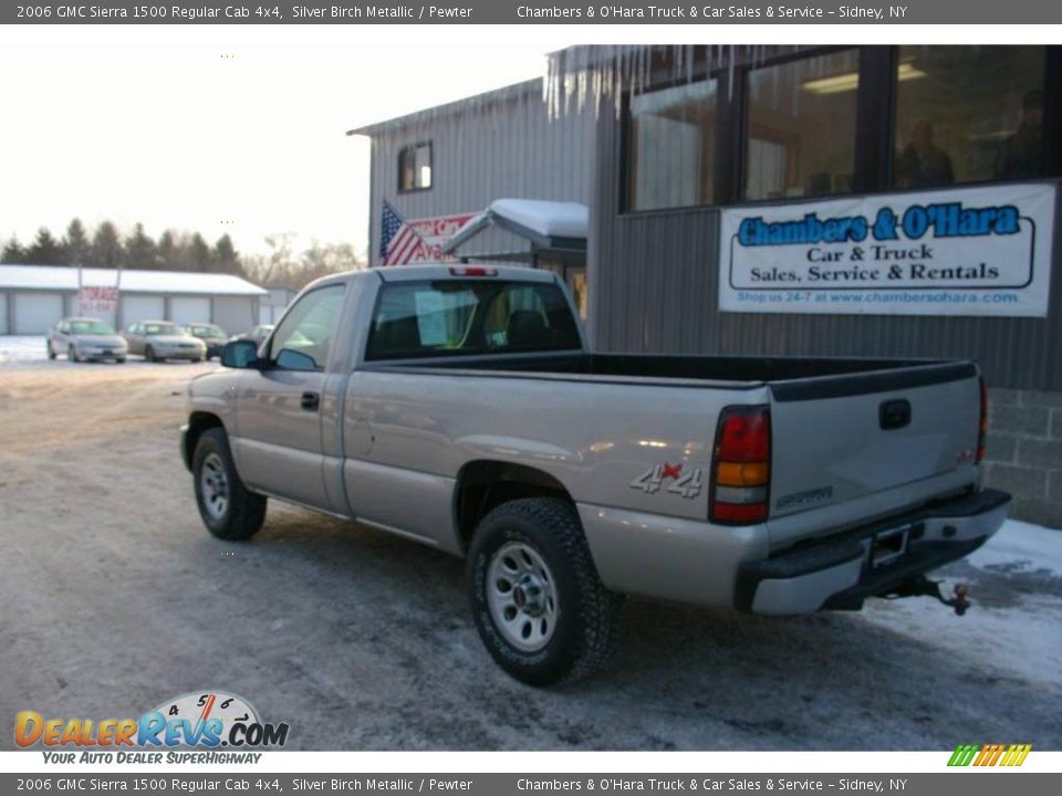 2006 GMC Sierra 1500 Regular Cab 4x4 Silver Birch Metallic / Pewter Photo #6
