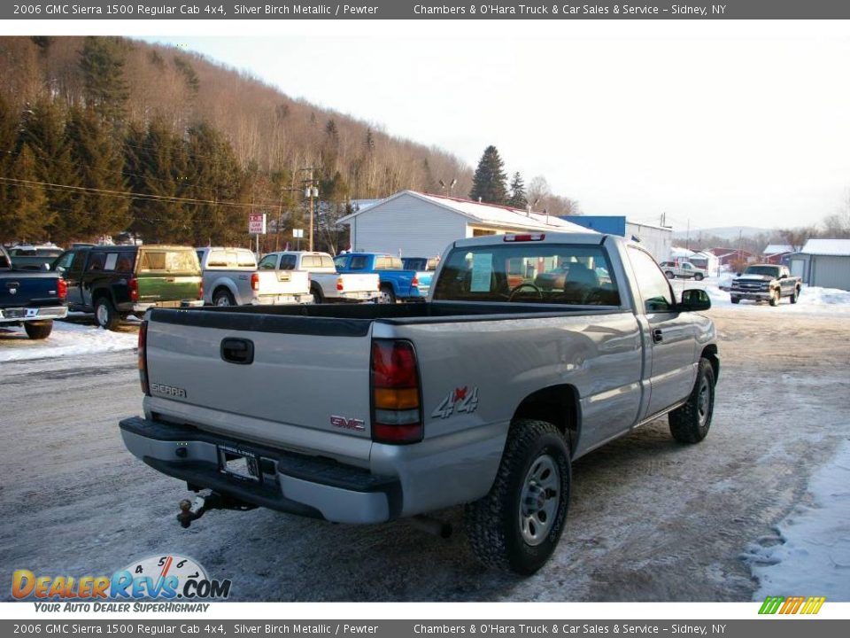 2006 GMC Sierra 1500 Regular Cab 4x4 Silver Birch Metallic / Pewter Photo #8