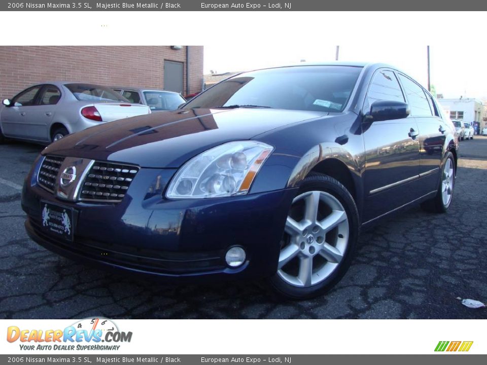 2006 Nissan Maxima 3.5 SL Majestic Blue Metallic / Black Photo #1