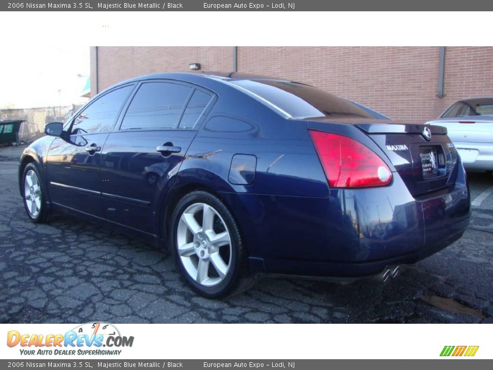 2006 Nissan Maxima 3.5 SL Majestic Blue Metallic / Black Photo #3