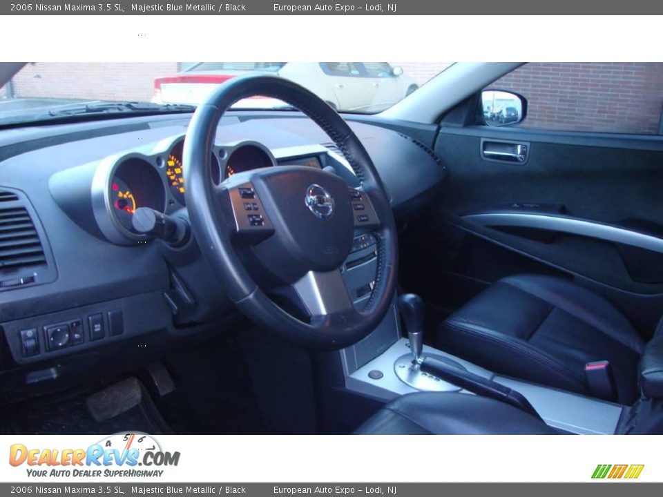 2006 Nissan Maxima 3.5 SL Majestic Blue Metallic / Black Photo #6