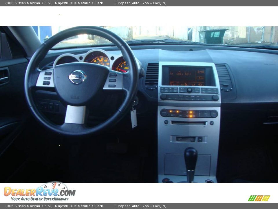 2006 Nissan Maxima 3.5 SL Majestic Blue Metallic / Black Photo #14