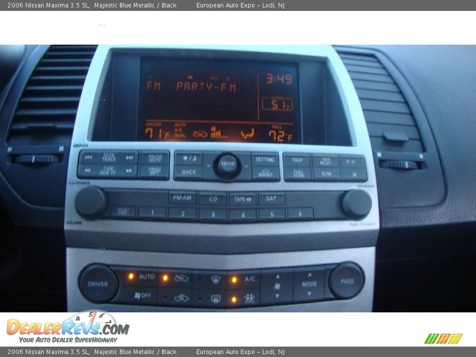 2006 Nissan Maxima 3.5 SL Majestic Blue Metallic / Black Photo #18