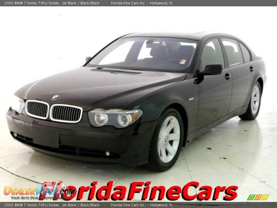 2003 BMW 7 Series 745Li Sedan Jet Black / Black/Black Photo #1