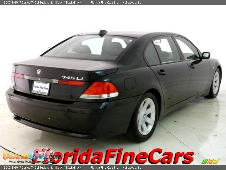 2003 BMW 7 Series 745Li Sedan Jet Black / Black/Black Photo #2