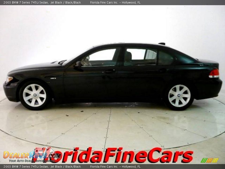 2003 BMW 7 Series 745Li Sedan Jet Black / Black/Black Photo #3